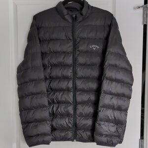 Callaway Golf Quilted Puffer Jacket - Large - Full Zip - Black - w/Pockets